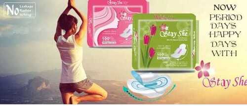 Cotton Biodegradable Ultra Thin Sanitary Pad For Ladies, Pack Of 15 Pieces, Xxl Size