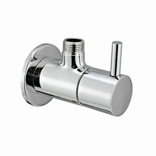 Glossy Brass Angle Cock For Bathroom Fitting With 180-200 Gm Weight