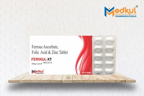 Ferrous Ascorbat 100 Mg Folic Acid 1.5 Mg & Zinc 22.5 Mg Tablets