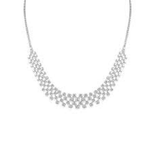 Party Wear Lightweight Skin-Friendly 18 Carats Orra Diamond Necklace