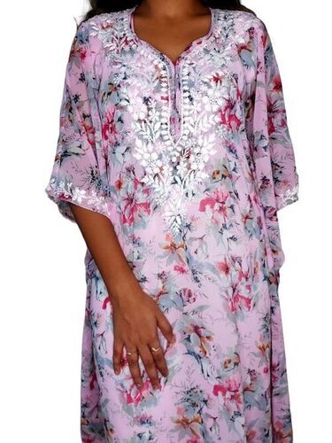 Skin Friendly Washable Printed Stylish Chiken Kurti For All Occasion