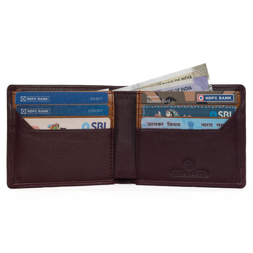 Slim Bi Fold Wallet With 6 Card Slots