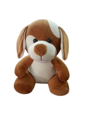 Brown And White Soft Toy Teddy Dog