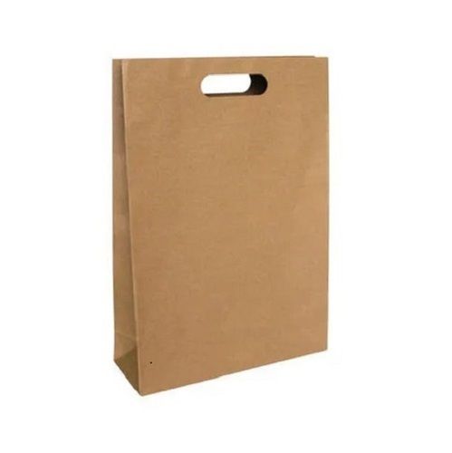 12 X 16 Inches Max Load 2 Kg Disposable Plain Kraft D Cut Paper Bags