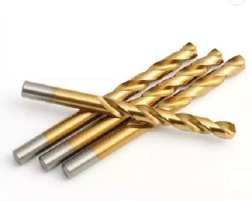 28 Inches Long Hrc 66-68 Hardness Titanium-Silver Drill Bit - 0.16" Diameter, High Speed Steel, Circular Cutting Method, 550 lbs Torque
