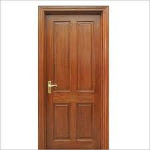 Solid Wood Brown Color Designer Wooden Door