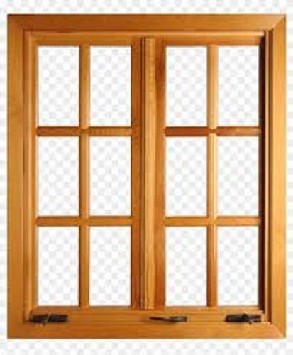 Wood Brown Color Wooden Window Frames