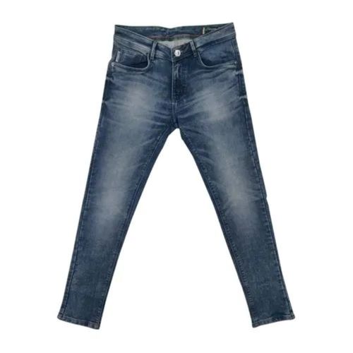 Casual Wear Straight Regular Fit Plain Dyed Stretchable Denim Jeans For Men Age Group: 13-15 Years