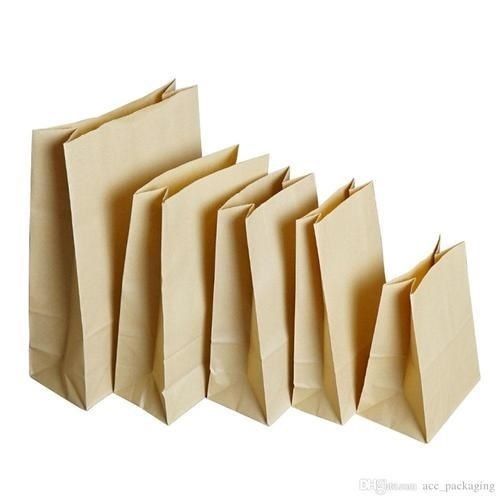 Easy To Carry Kraft Paper Bag For Shopping Use