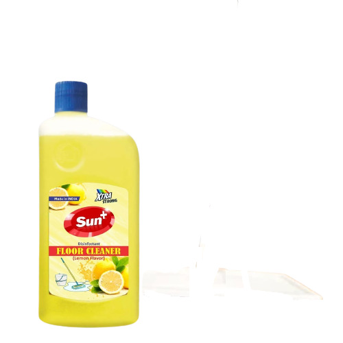 Eco-Friendly Yellow Liquid Floor Cleaner - 100% Pure, A Grade Quality | Perfumed Lemon Fragrance, Water Soluble Anti Static Solvent, Good Quality, 12 Month Shelf Life, Ideal for Bathroom Use