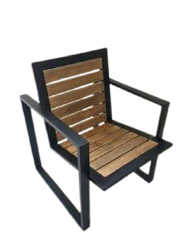 Free Stand Indian Style Portable Rust Proof Iron And Oak Wood Chair