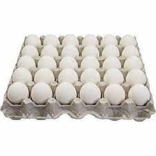 Fresh Chicken Eggs - 3 Inches, White Oval Shape | 100% Pure, A Grade, Premium Quality, Protein-Enriched, Hygienic, Easy to Cook