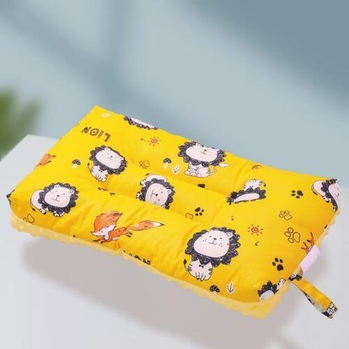 Machine Made Rectangular Shape Printed Cotton Pillow For Kids