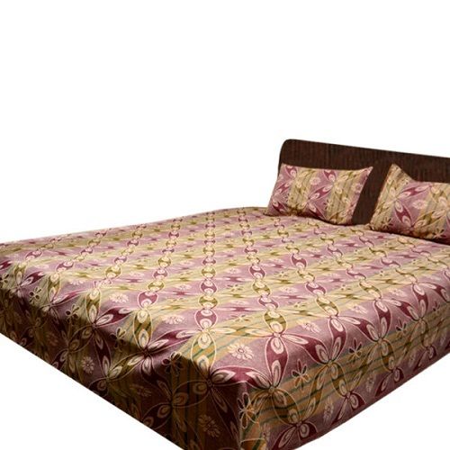 Multi Color Pure Cotton Double Bedsheet Density: 0.35 -1.0 Gram Per Cubic Meter (G/M3)