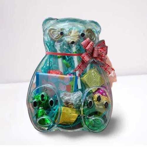 Teddy Shape Plastic Chocolate Gift Packaging Box