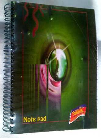 A4 Size Long Exercise Notebook with 400 Pages and Plastic Cover Top