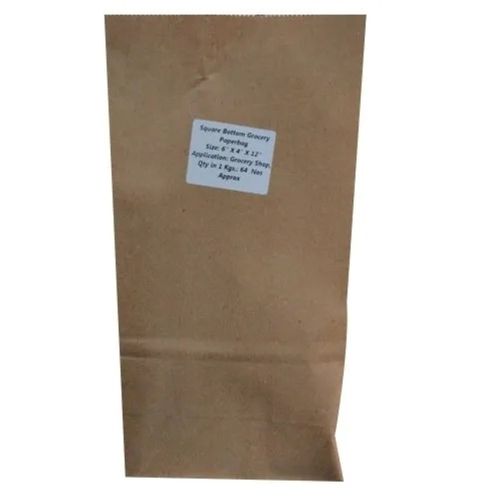 Disposable Brown Paper Grocery Bags