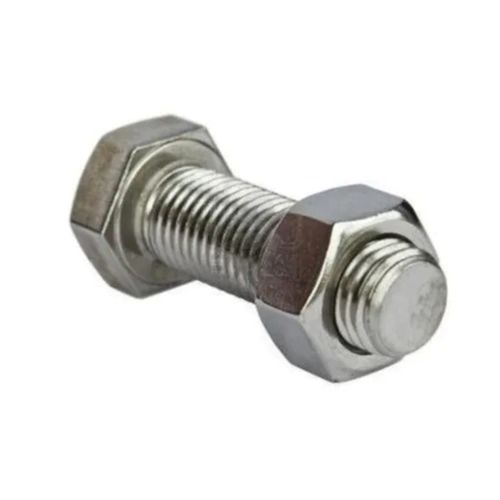 Silver Round Head En8 And En16 Standard Polished Quenched Mild Steel Hex Bolts