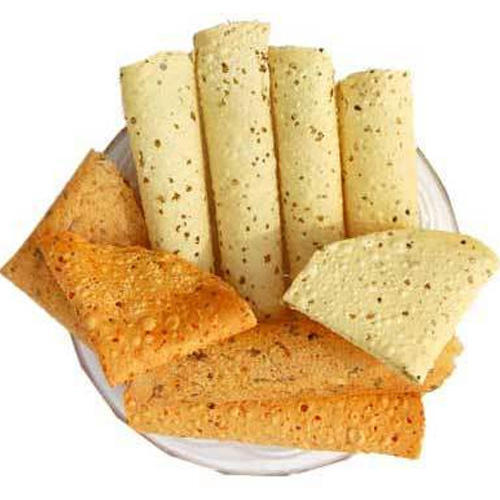 Salty Round Garlic Appalam Papad Without Added Preservatives