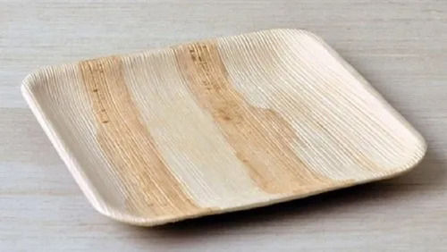 100% Eco-friendly Disposable 6 Inch Rectangular Palm Leaf Plates