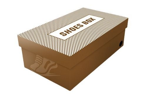 13 X 8 X 8 Inches Rectangular Glossy Laminated And Printed Cardboard Shoe Box