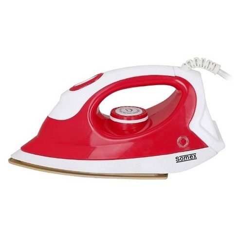 Red 220 Watts Somex Non-Stick Sole Plate Dry Iron For Home