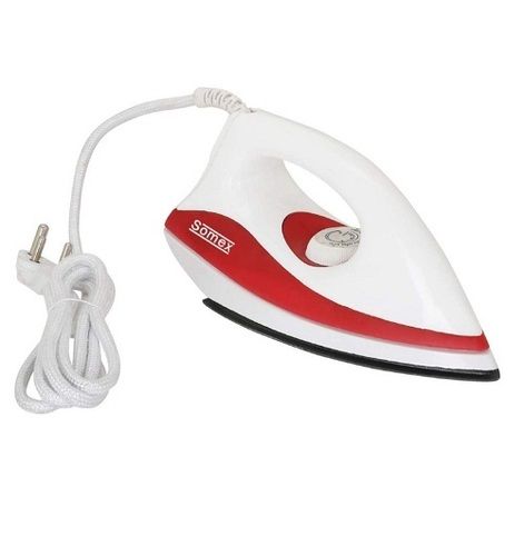 White Sheffield Classic Dry Iron With Non-Stick Coated Soleplate