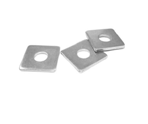 Silver 40 X 40 Mm And 3.0 Mm Thickness Metal Coated Square Washer For Industrial Uses