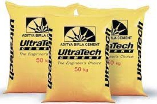 50 Kg Weight Low Heat Ultra Tech Cement For Construction Building Use