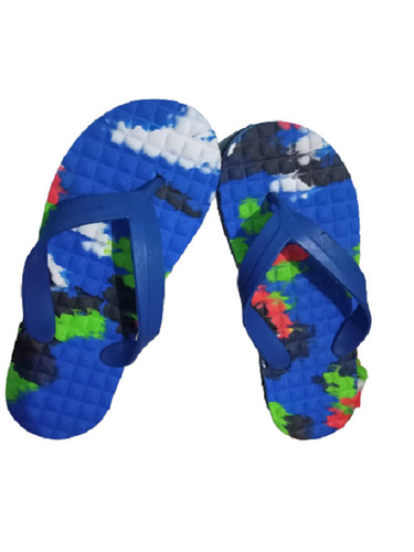 रबर 7 और उससे अधिक साइज़ का Eva मटीरियल पुरुषों के लिए स्टाइलिश फ्लिप फ्लॉप नीले रंग की स्लिपर