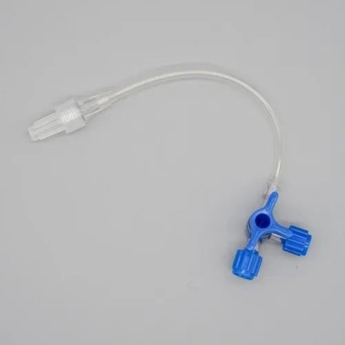 Transparent Disposable Recyclable Extension Line Polycarbonate Three Way Stopcock For Hospital Use