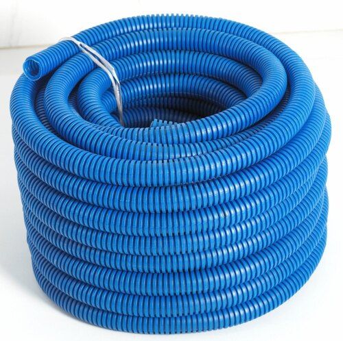 Blue Durable And High Strength Pvc Flexible Pipes For Wire Conducting Use