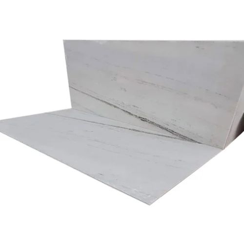 Polished Finish Floor Mounted Water Absorbent Designer White Marble Slab Density: 2