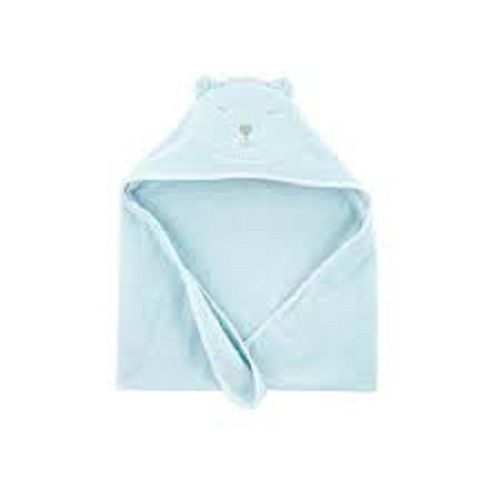 Unisex Sky Blue Cotton Made Hooded Baby Towel