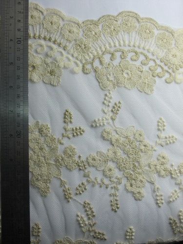 100% Pure Cotton Flower Design Lace For Garments