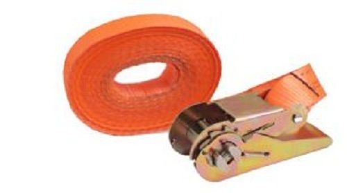 Orange 15 M Size And 25 - 100 Mm Width Polyester Lashing Belt 