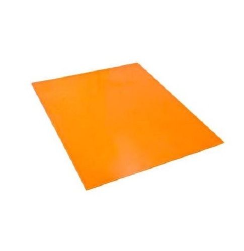 Orange 2 Mm Thick And 300 X 300 Mm Square Plain Polyurethane Sheet