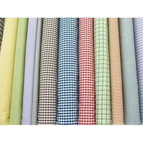 Anti Shrinkage And Washable Plain Cotton Shirting Fabrics