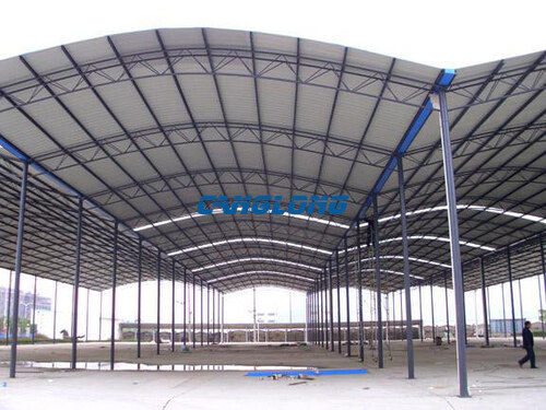 Customized H Shaped Steel Frame Barn Livestock Breeding Metal Structure