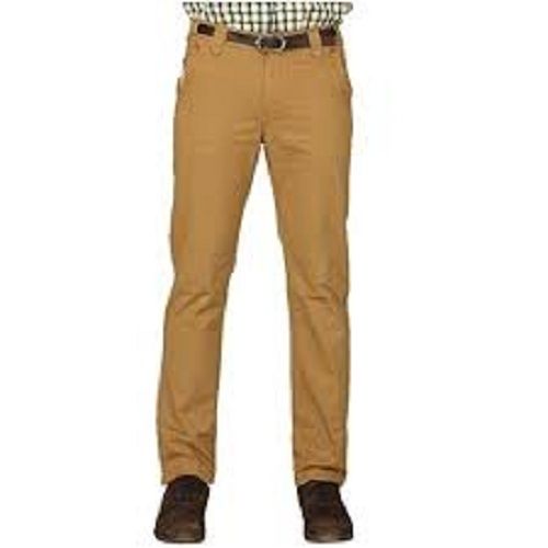 Brown Men Slim Fit Straight Style Beaded Pattern Skin Friendly Washable Cotton Jeans