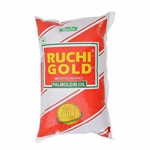 1 L Refined Ruchi Gold Palmolein Oil Use For Cooking