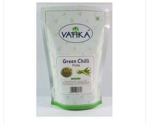 Green Chilli Pickle - 400g Pouch Pack | 100% Natural Spices, Deliciously Salty, Sour, Spicy, And Sweet Taste, 1 Year Shelf Life