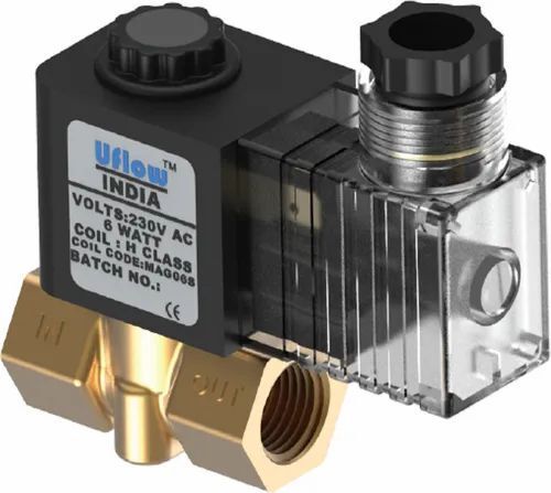 6 Watt Two Way Solenoid Valve With Voltage 230 V AC