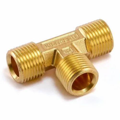 Branch Male Tee (BSPT) Tube OD For Compression Fitting With 1/8" to 25mm