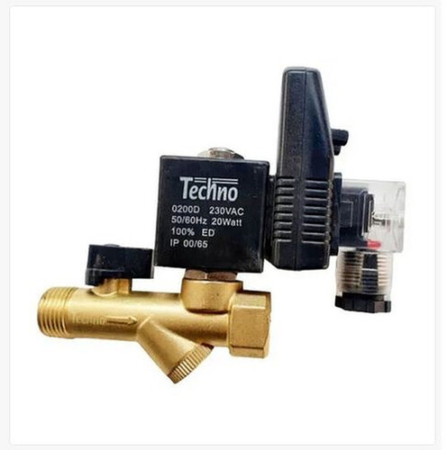 High Pressure Brass Auto Drain Solenoid Valve - Application: Industrial