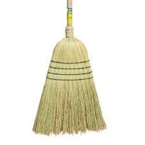 Queen Grass Broom Application: Sweeping Walls Of Cobwebs And Spiders