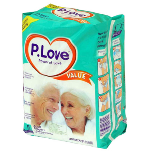 वयस्कों के लिए नरम सतह और उच्च अवशोषण वाले कॉटन डिस्पोजेबल डायपर