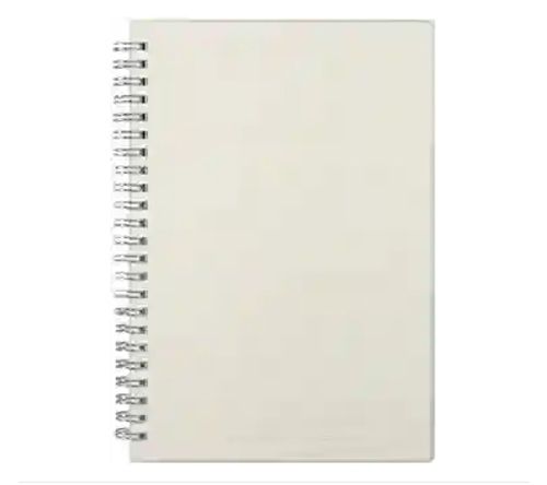 Transparent Simple Scrub Square-Shaped Hardcover Ruled A5 Wirebound Notebook  Singel Line