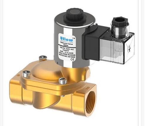 U Flow Brass Solenoid Valve - Application: Industrial