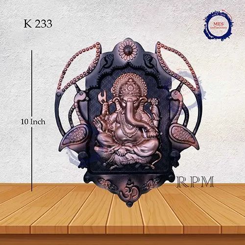 10 Inch Plastic Designing Ganesh For Wall Hanging